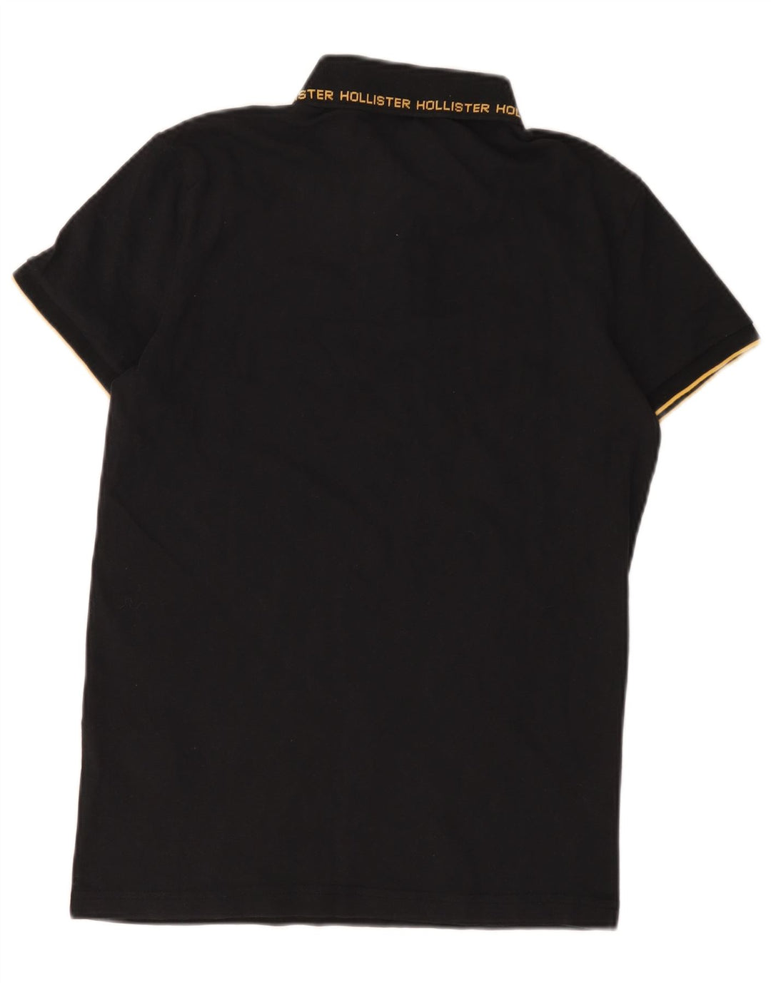 Polo Hollister da uomo piccola in cotone nero