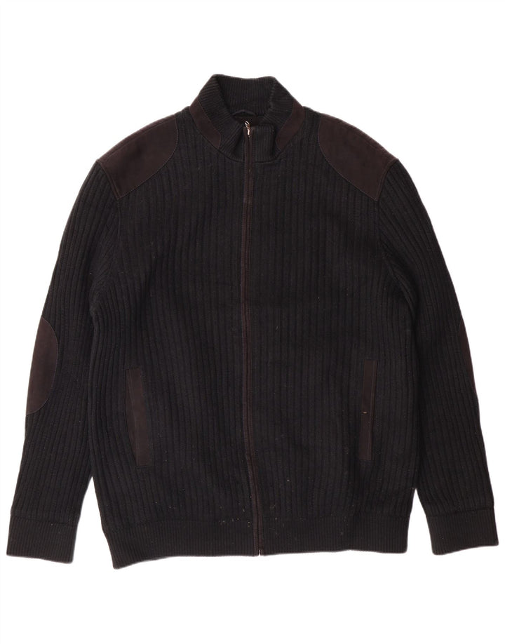 Maglione cardigan da uomo Pierre Cardin IT 56 XL poliestere nero