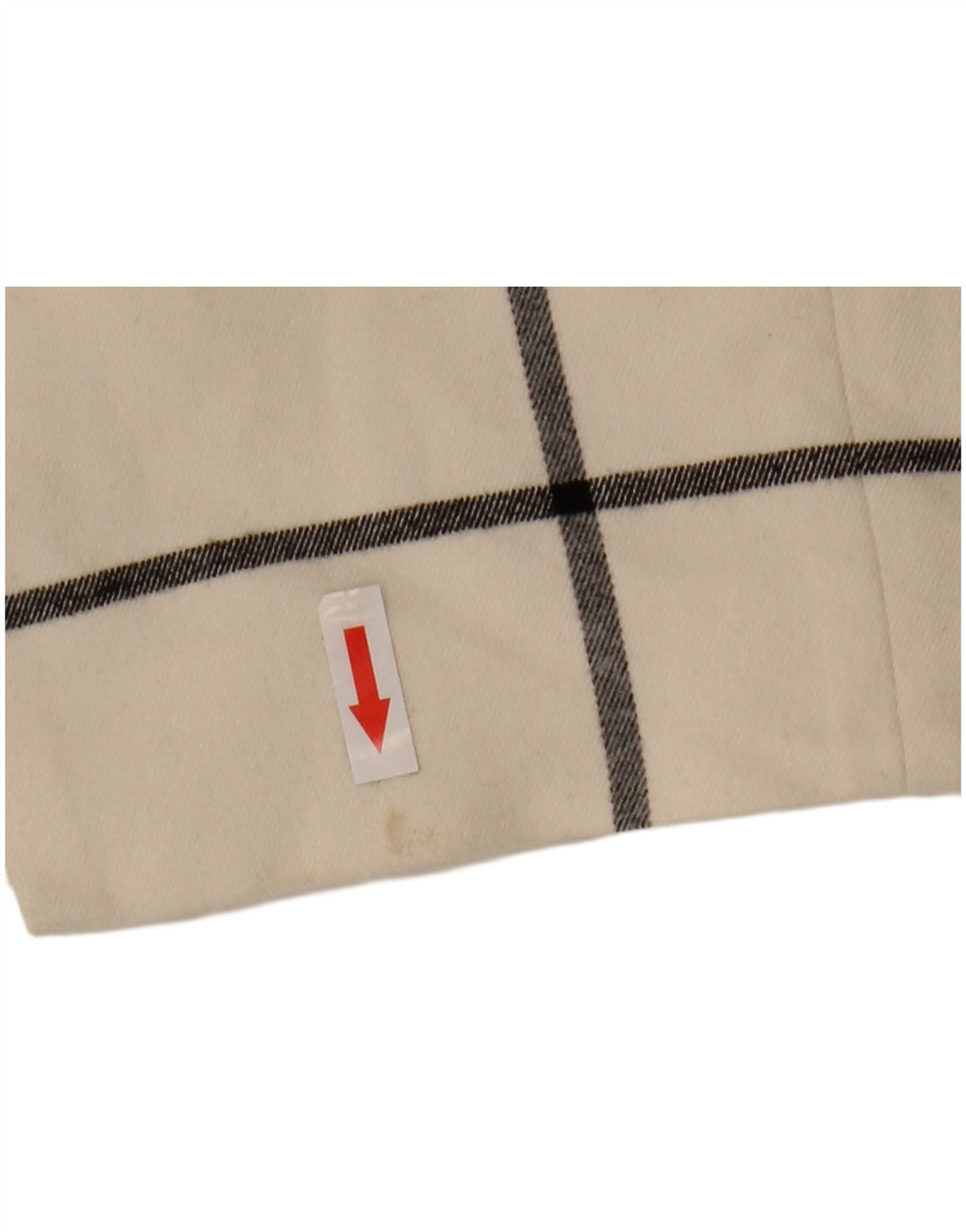 Abito tubino da donna Karen Millen UK 10 Piccolo poliestere a quadri bianco sporco