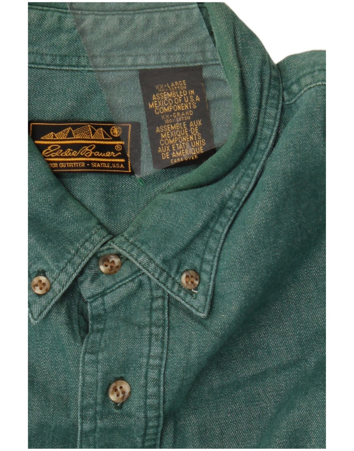Camicia da uomo EDDIE BAUER 2XL cotone verde