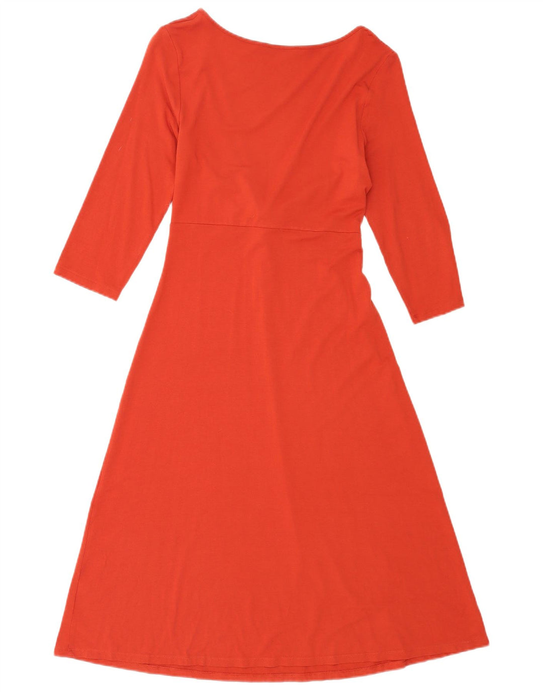 Abito a trapezio con maniche a 3/4 da donna Marks & Spencer UK 10 piccolo poliestere rosso