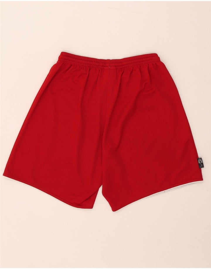 Pantaloncini sportivi Adidas Climalite da uomo piccoli in poliestere rosso