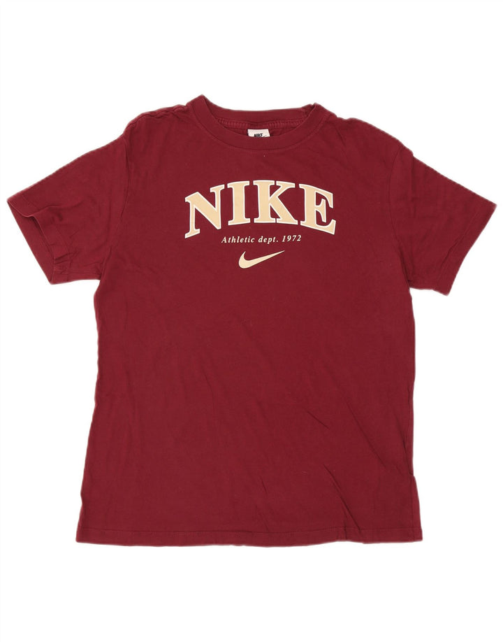 T-shirt grafica da uomo Nike Top Small in cotone marrone