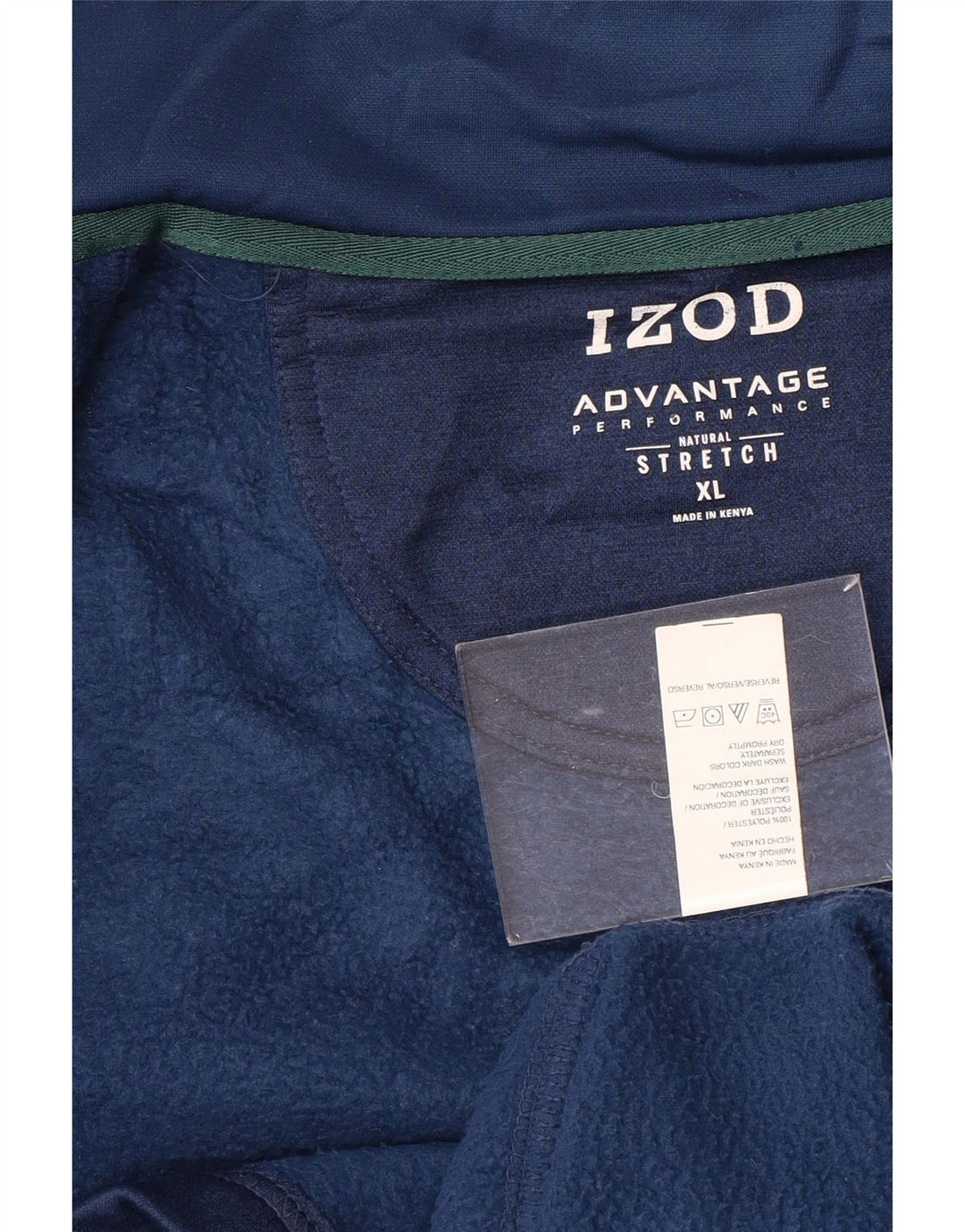Giacca da ginnastica senza maniche da uomo IZOD XL in poliestere blu navy