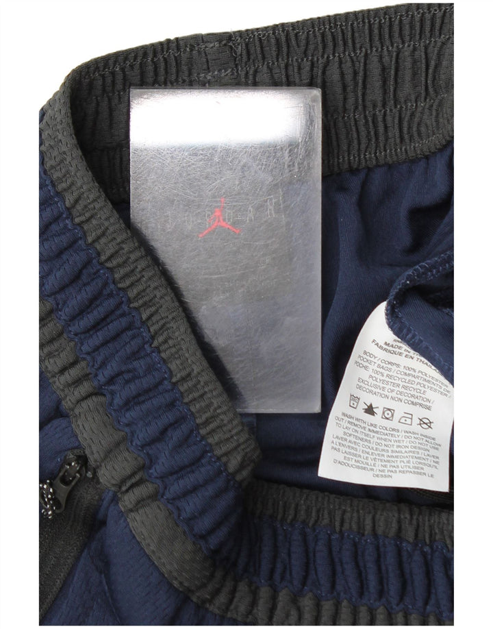 Pantaloncini sportivi Jordan da uomo Michigan Wolverines piccoli in poliestere blu navy