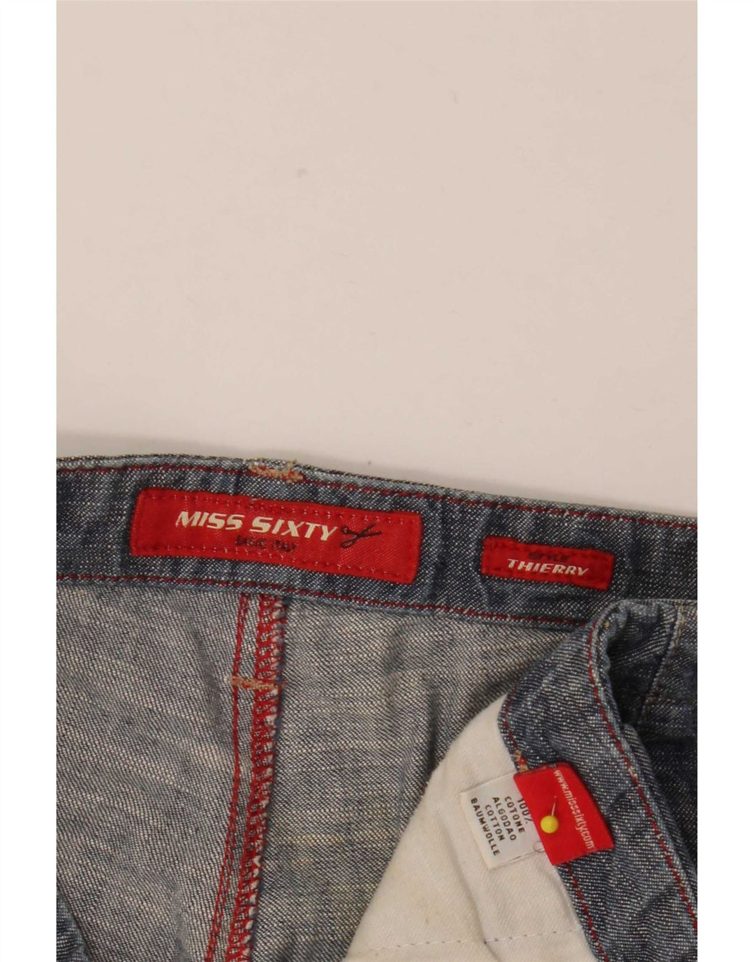 Jeans svasati da donna Miss Sixty W28 L33 cotone blu navy