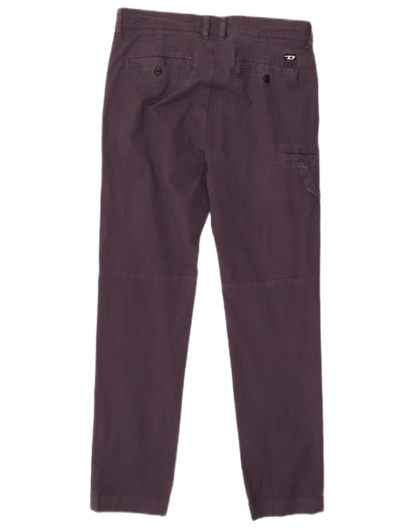 DIESEL Pantaloni cargo slim da uomo W29 L28 Viola