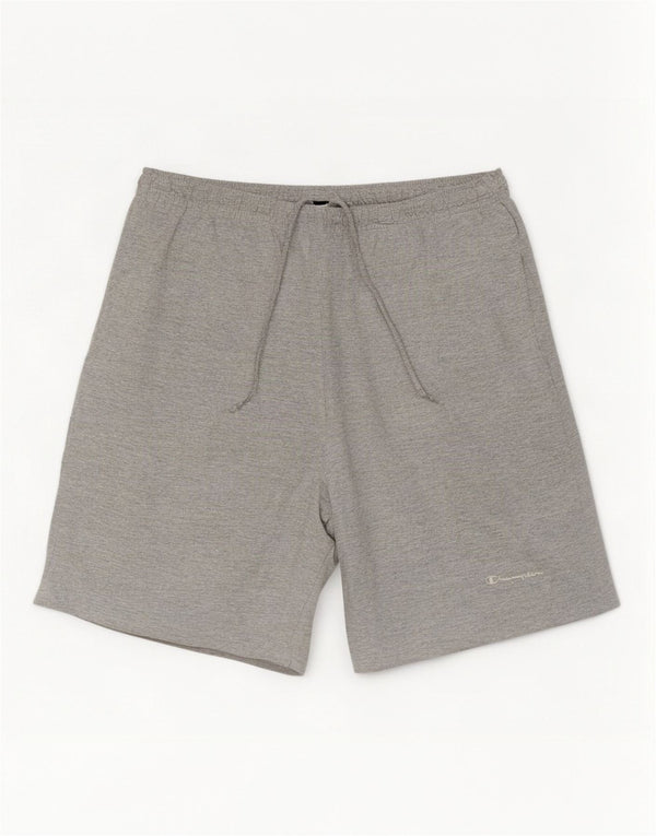 Pantaloncini sportivi da uomo Champion XL in cotone chiazzato grigio