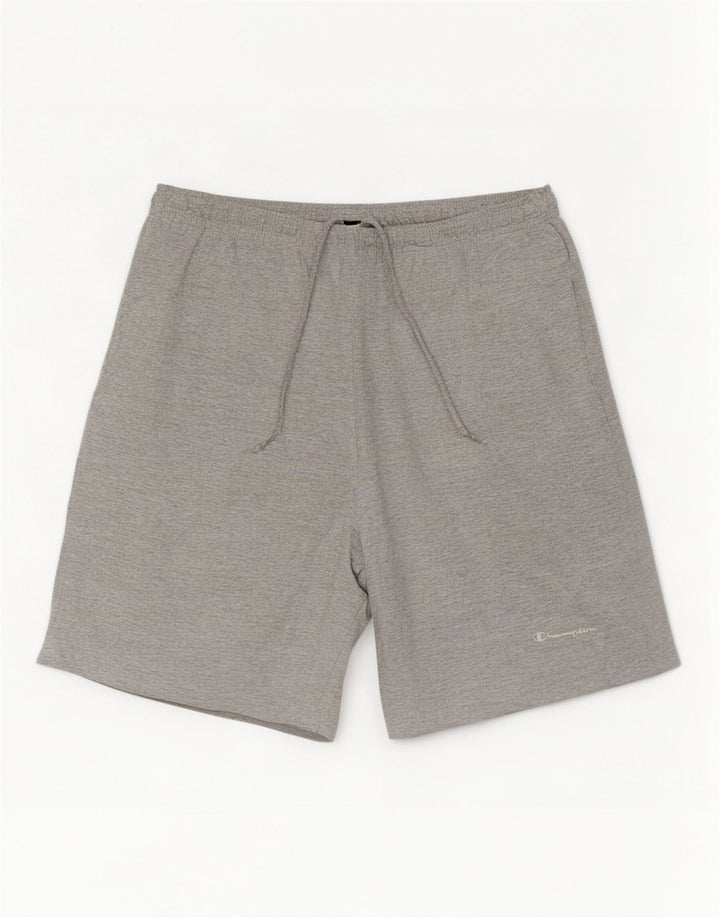 Pantaloncini sportivi da uomo Champion XL in cotone chiazzato grigio
