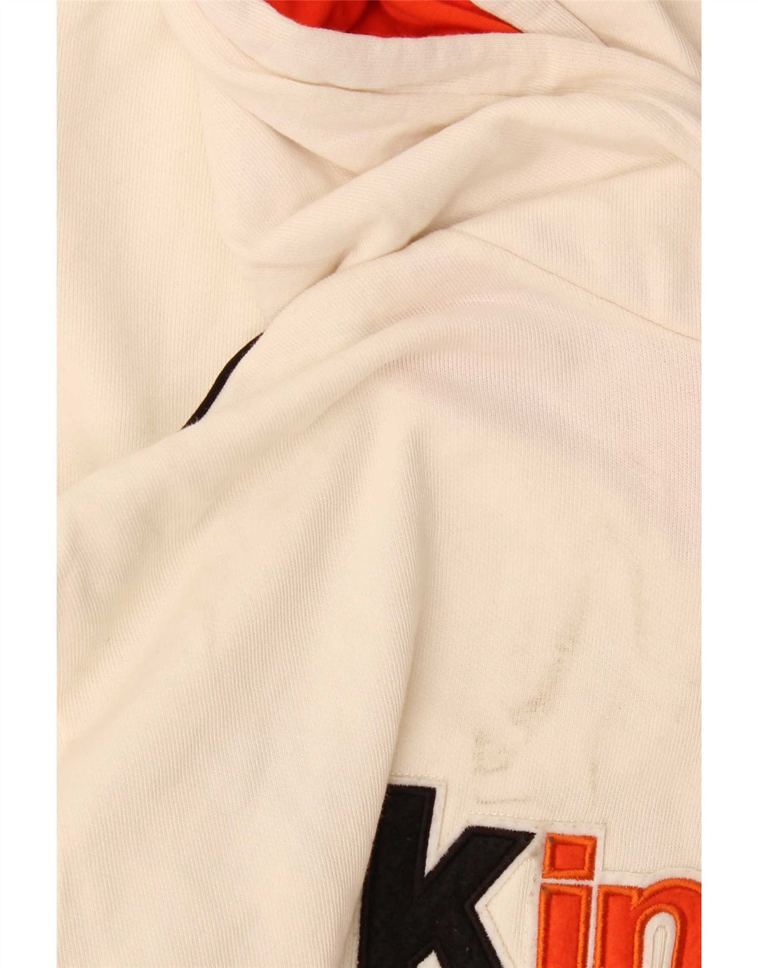 Felpa con cappuccio grafica da uomo Asics XL in cotone bianco