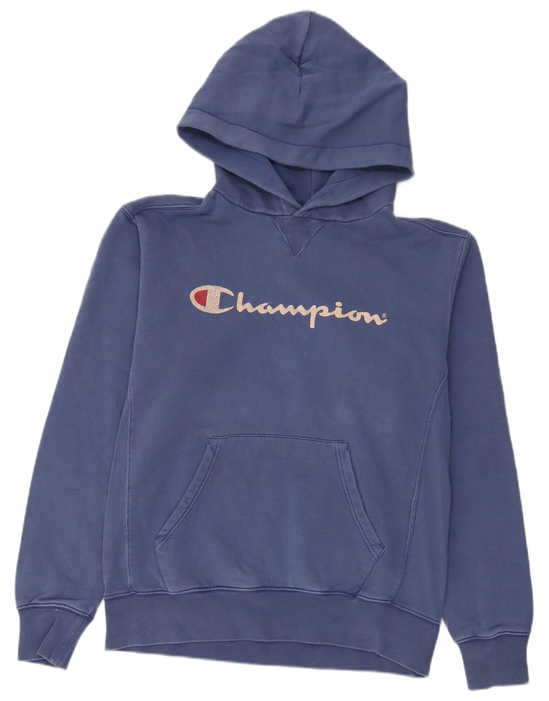 Maglione con cappuccio grafico da uomo Champion grande blu