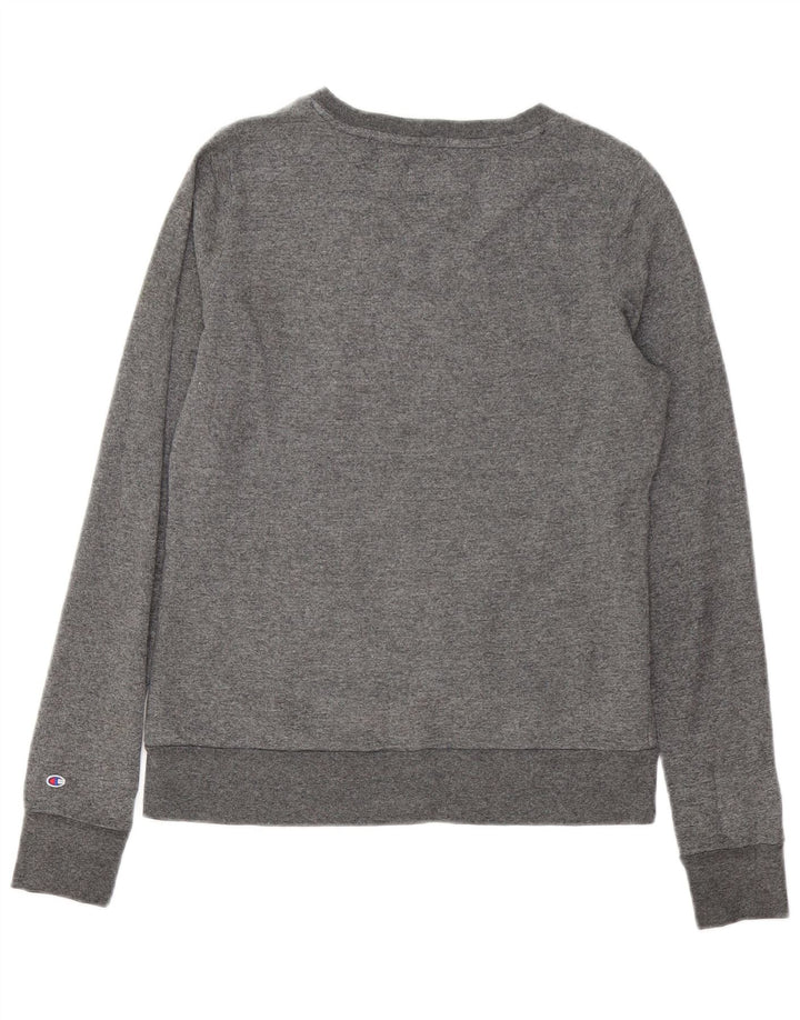 CHAMPION Felpa con grafica Princeton da donna UK 10 Small Grigio