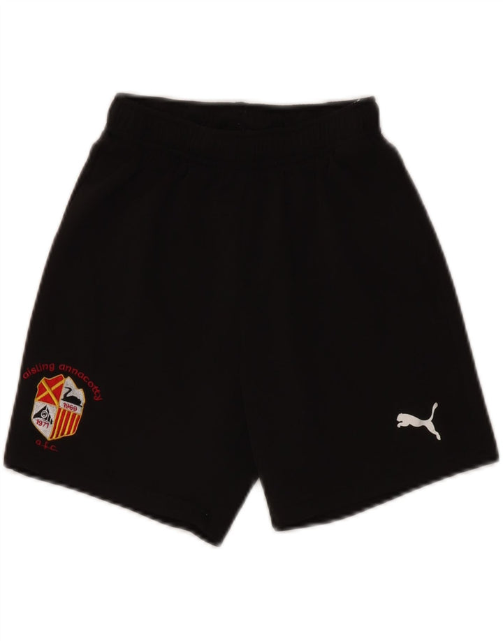 Pantaloncini sportivi PUMA da ragazzo 11-12 anni in poliestere nero
