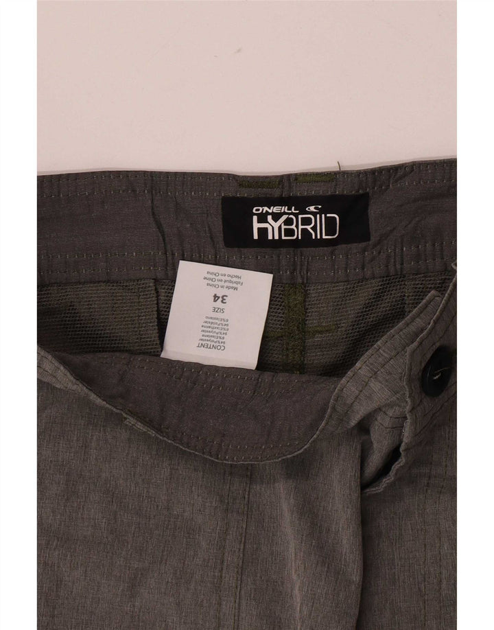 Pantaloncini chino da uomo O'Neill grandi W34 poliestere grigio
