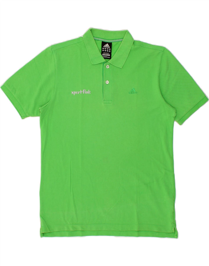 ADIDAS Mens Clima 365 Polo Shirt Medium Green Cotton Vintage Adidas and Second-Hand Adidas from Messina Hembry 