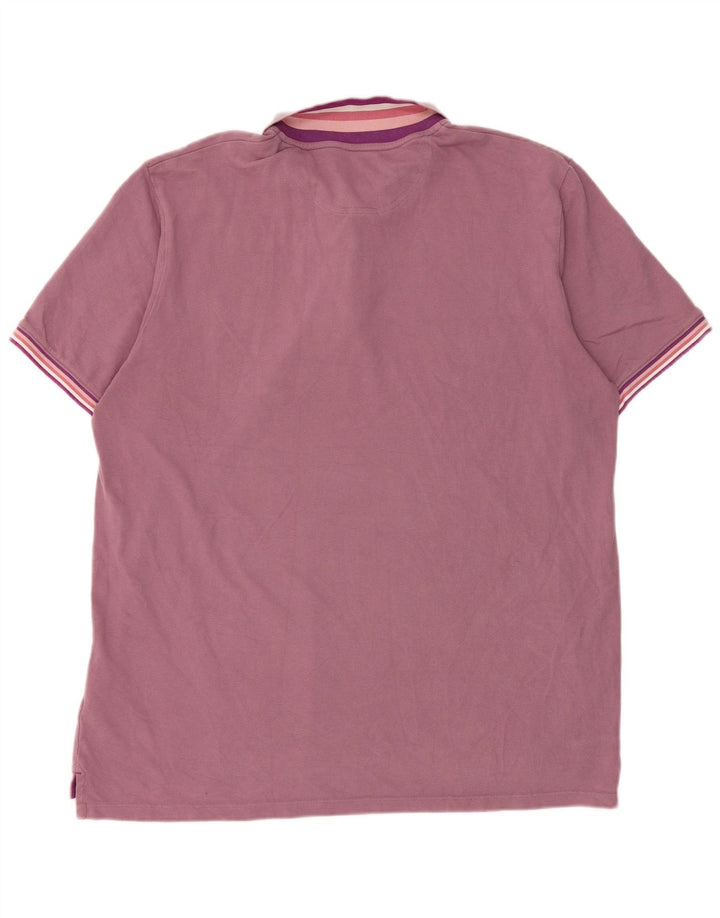 Polo da uomo Boden XL in cotone a righe rosa