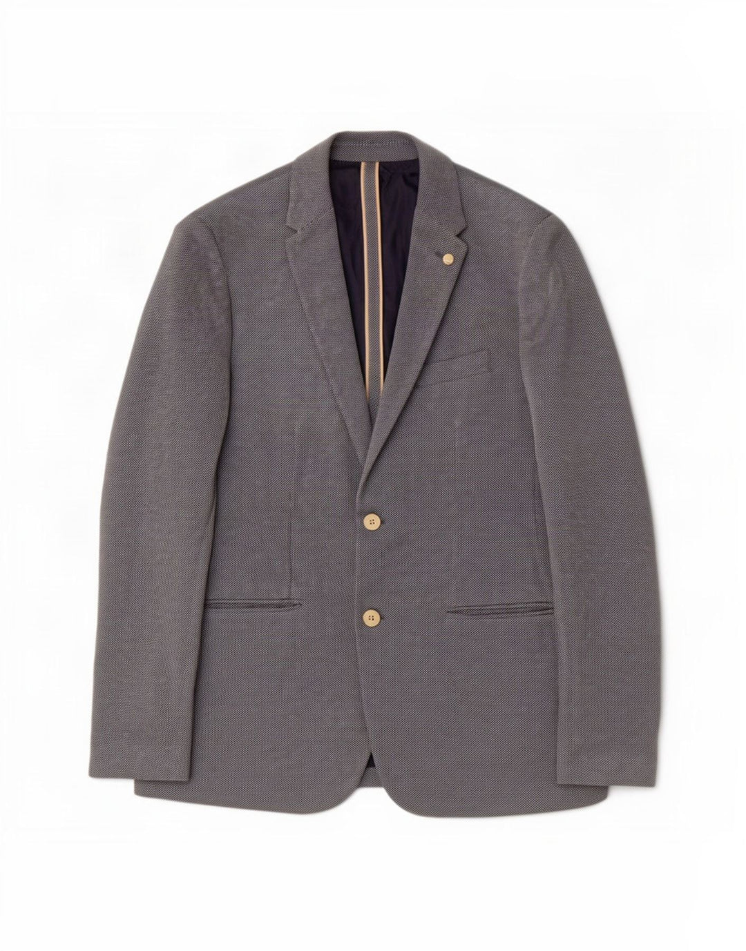 Giacca blazer da uomo a 2 bottoni Zara UK 40 grande cotone blu