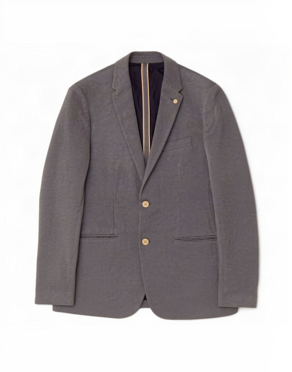 Giacca blazer da uomo a 2 bottoni Zara UK 40 grande cotone blu