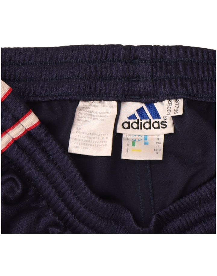 Pantaloni da tuta da uomo Adidas Small in poliestere blu navy
