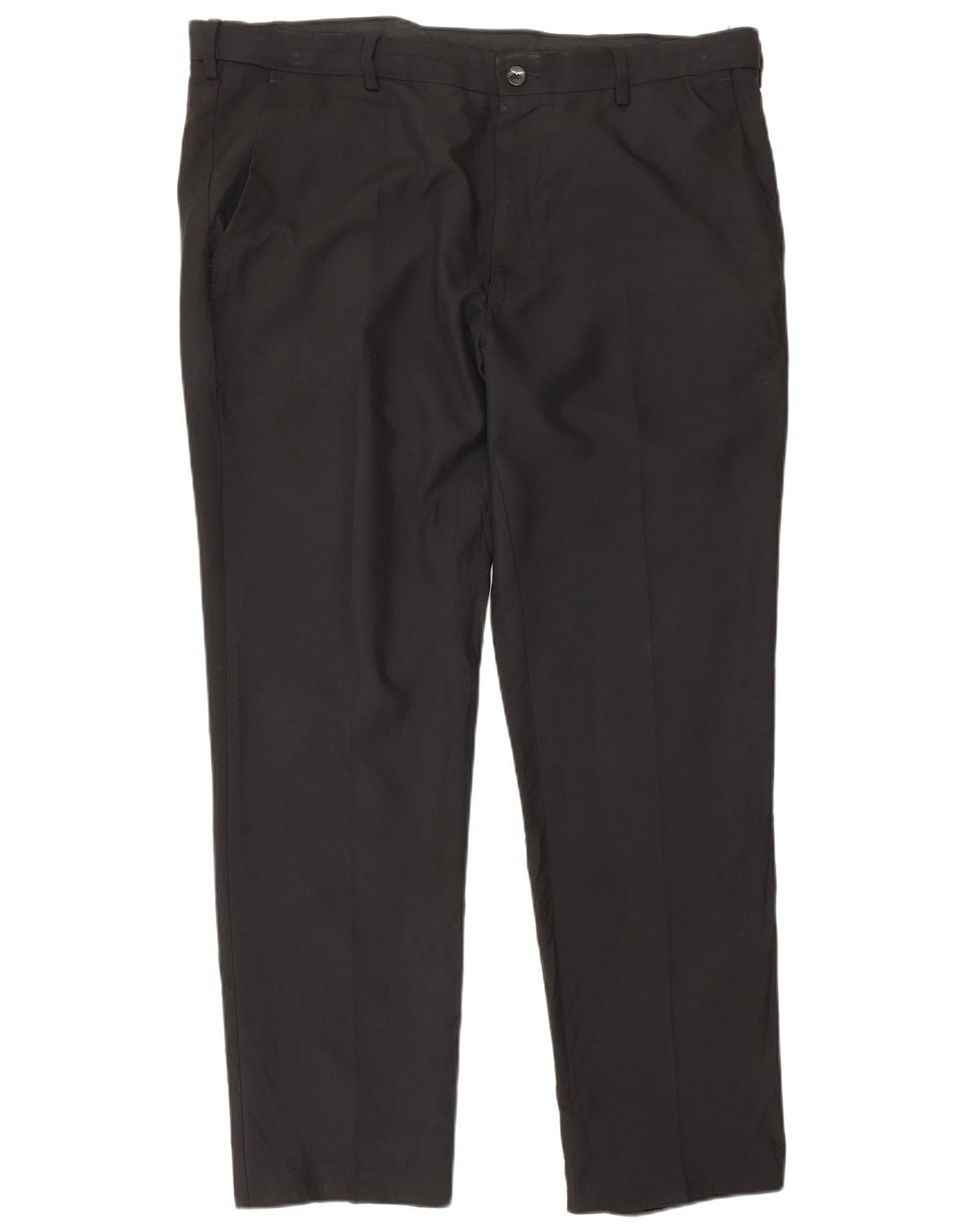Pantaloni da abito dritti da uomo Marks & Spencer vestibilità regolare W40 L30 neri