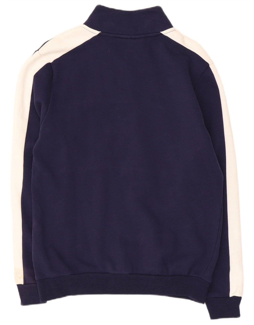Felpa Fila da uomo con grafica con zip e collo, maglione piccolo blu navy color block