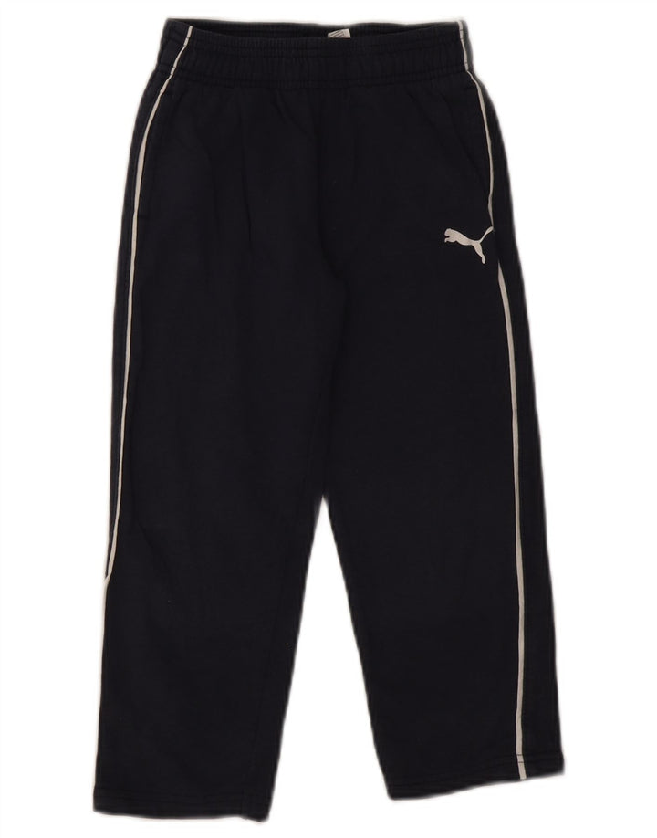 Pantaloni della tuta da ragazzo Puma 5-6 anni in cotone blu navy