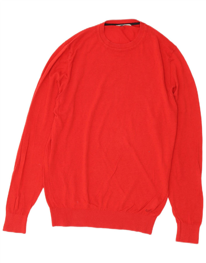 Maglione maglione girocollo da uomo Gas grande cotone rosso