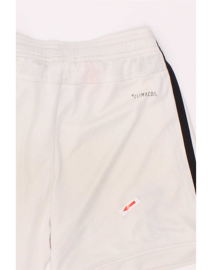 Pantaloncini sportivi Adidas Juventus Graphic Sport da ragazzo 7-8 anni in poliestere bianco