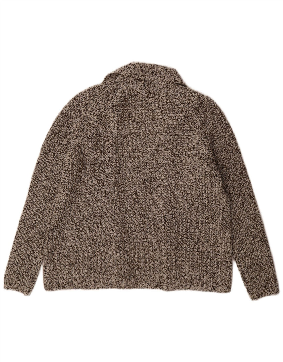 Maglione cardigan aperto da donna Marks & Spencer UK 16 grande grigio screziato