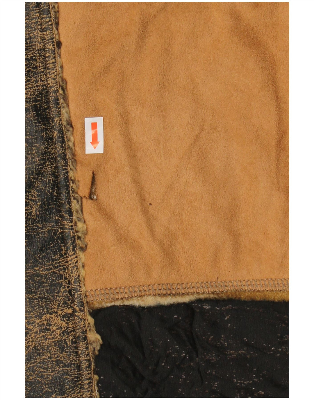 Giacca Sherpa da uomo ENERGIE UK 40 Grande cotone patchwork marrone