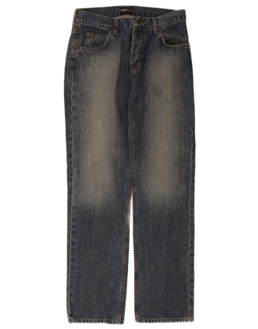 Jeans dritti Lee Seattle da donna W33 L34 cotone blu