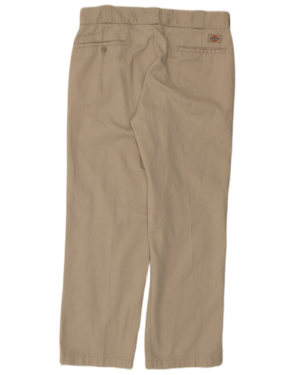 DICKIES Pantaloni chino dritti da uomo W34 L30 Poliestere beige