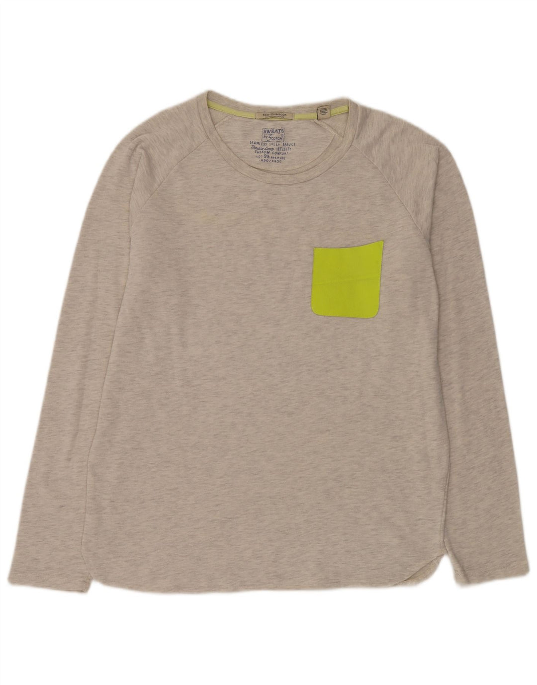 Felpa da uomo Scotch & Soda Maglione XL Cotone chiazzato grigio
