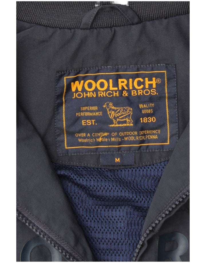 Gilet grafico da donna Woolrich UK 14 medio blu navy