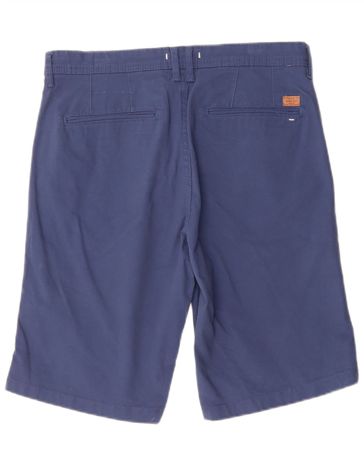 Pantaloncini chino da uomo Zara EU 40 medi W31 cotone blu navy