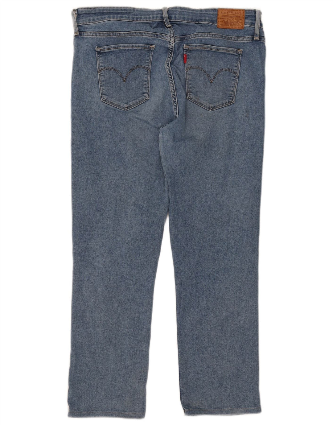 Levi's Donna 712 Crop Slim Jeans W31 L25 Cotone Blu