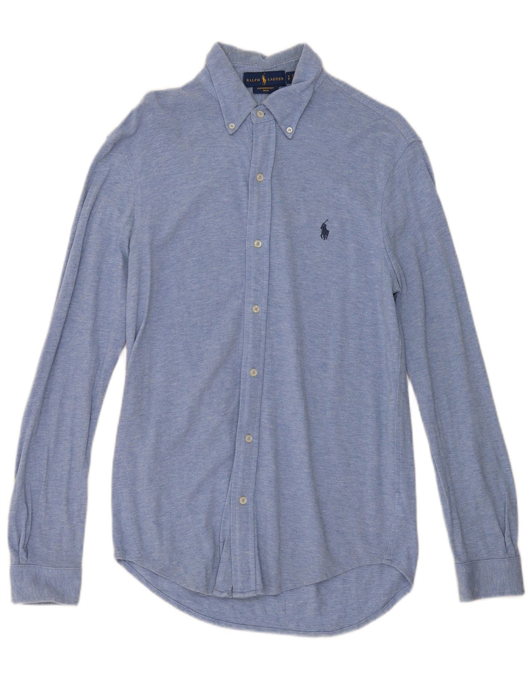 Camicia da uomo Ralph Lauren piccola in cotone blu