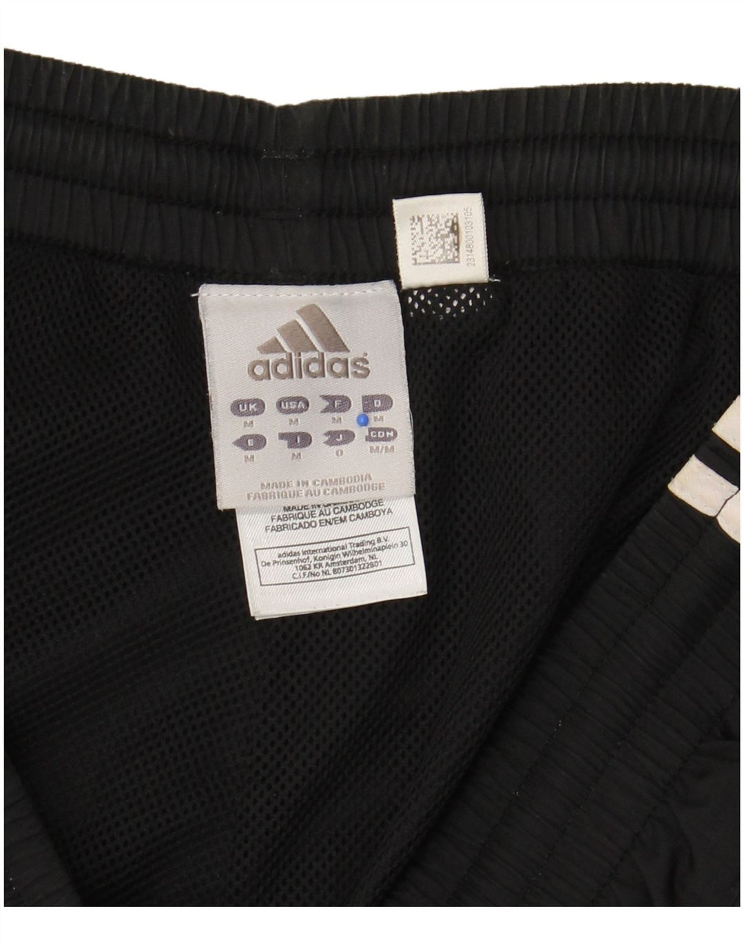 Pantaloncini sportivi Bermuda da uomo ADIDAS medio nero in poliestere