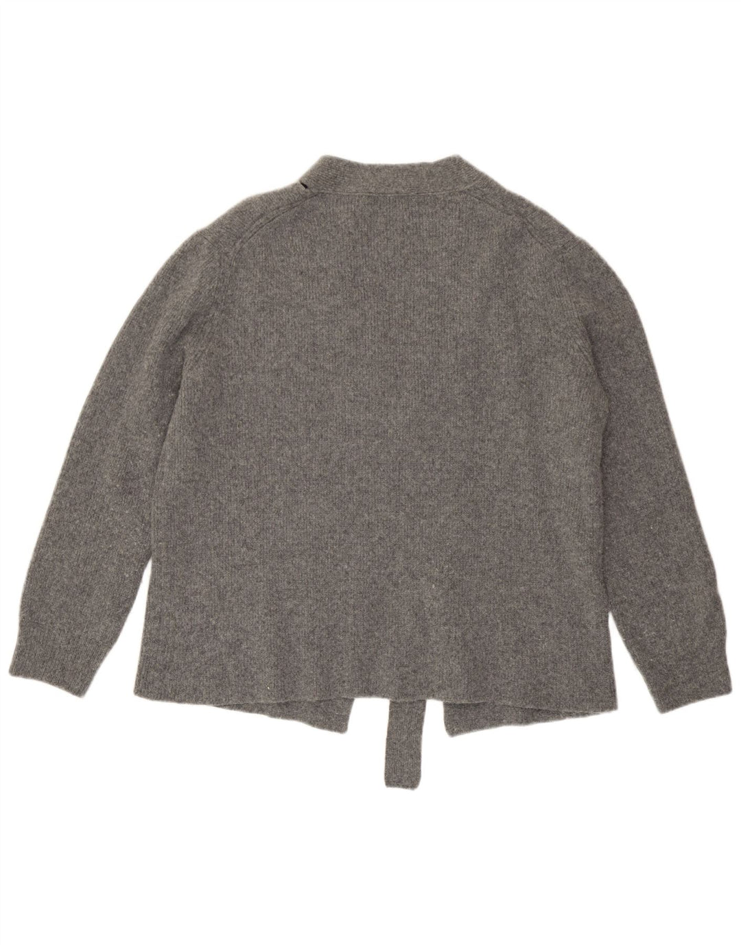 Maglione cardigan oversize da donna Zara UK 10 piccolo grigio lana
