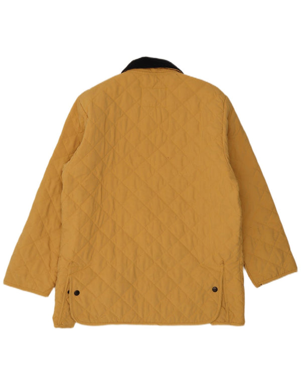 Giacca trapuntata da uomo Wilkes&Akerman UK 38 poliestere giallo medio