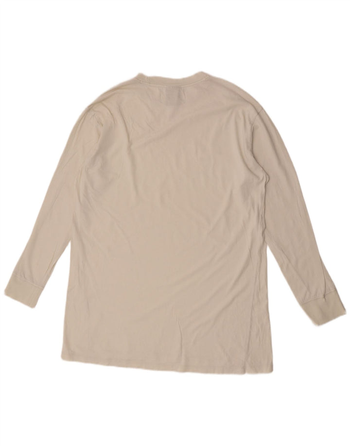 Maglia Nike da uomo a maniche lunghe, colore bianco medio