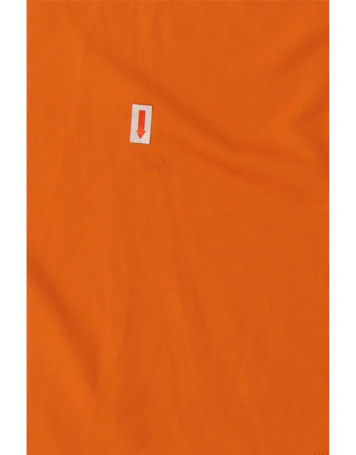 T-shirt ADIDAS da uomo Climacool Top grande in poliestere color block arancione