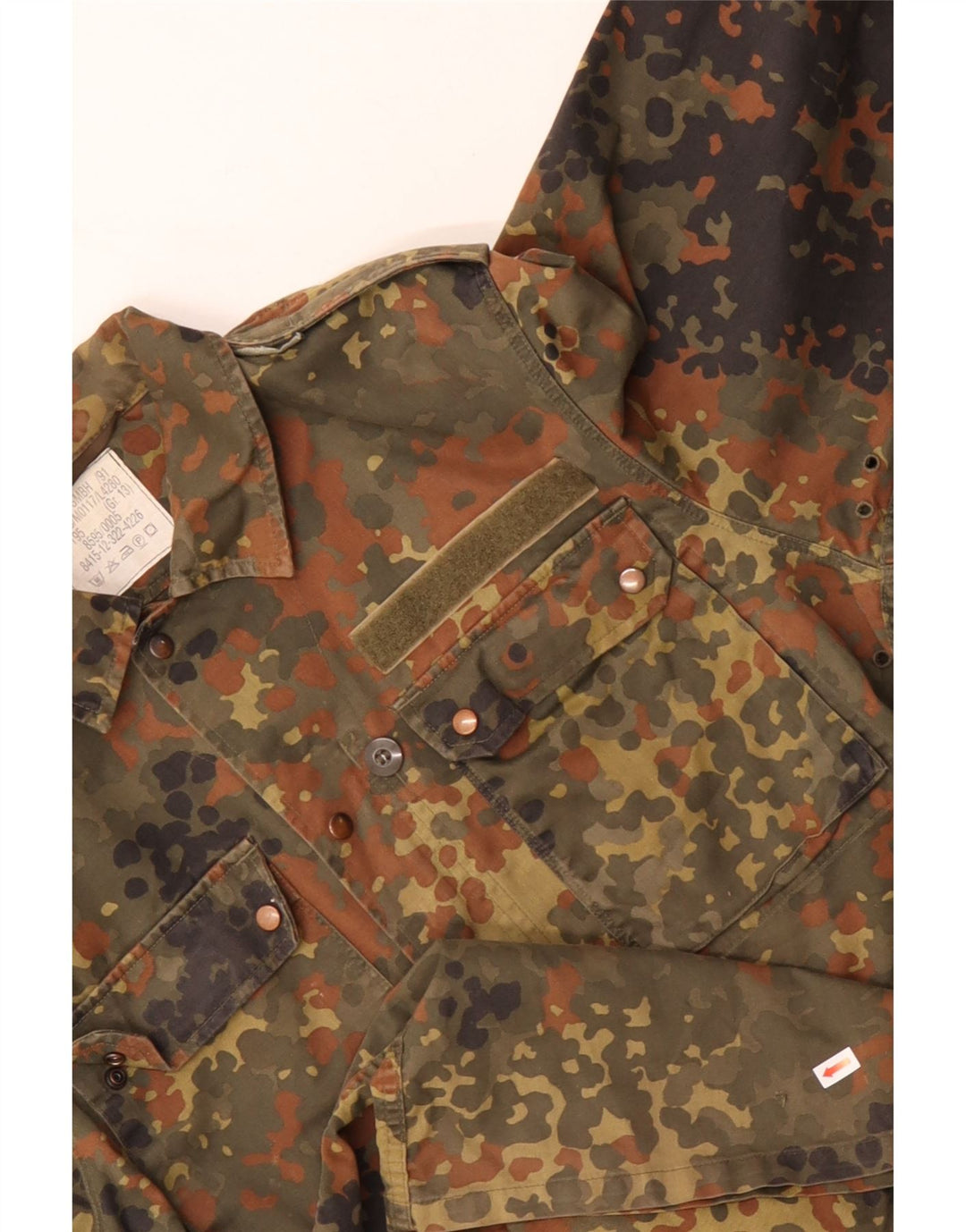 Giacca militare da uomo VINTAGE UK 38 mimetica kaki media