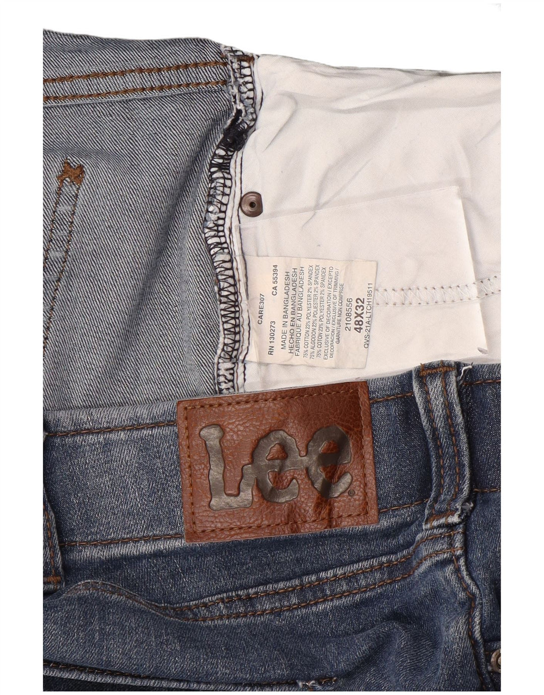 Jeans dritti da uomo Lee W48 L32 cotone blu
