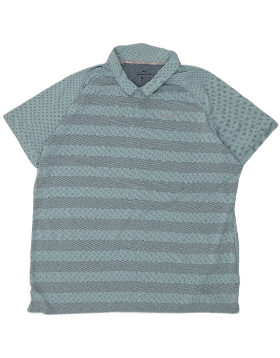Polo NIKE da uomo 2XL poliestere a righe blu