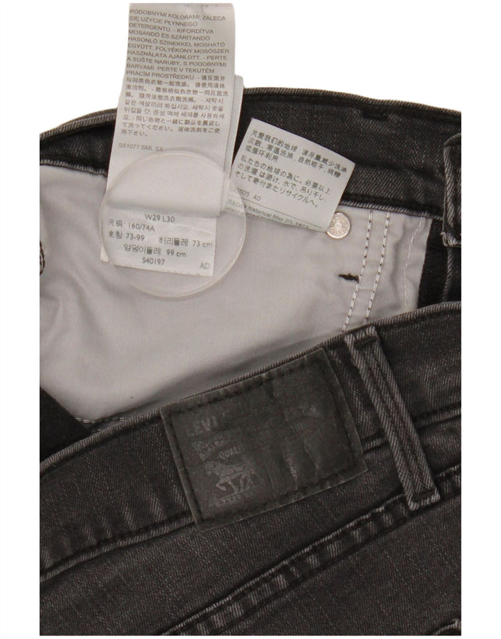 LEVI'S Jeans skinny modellanti 311 da donna W29 L30 cotone nero