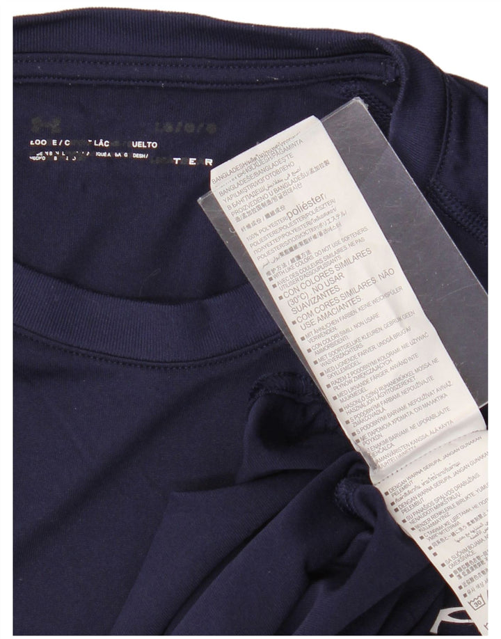T-shirt da uomo Under Armour Top Large in poliestere blu navy