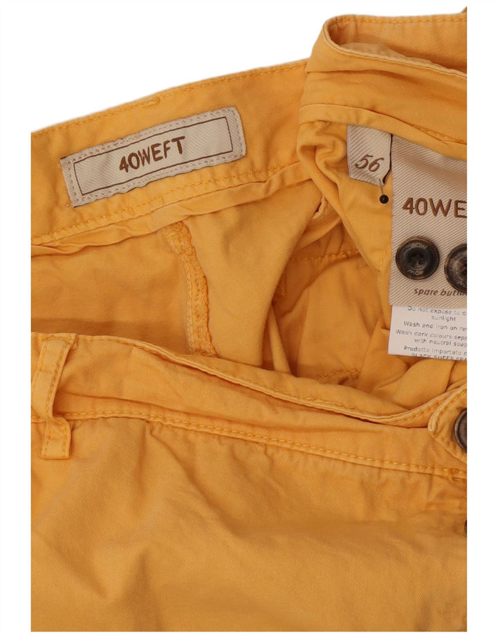 Pantaloncini cargo da uomo 40Weft IT 56 3XL W40 Cotone giallo