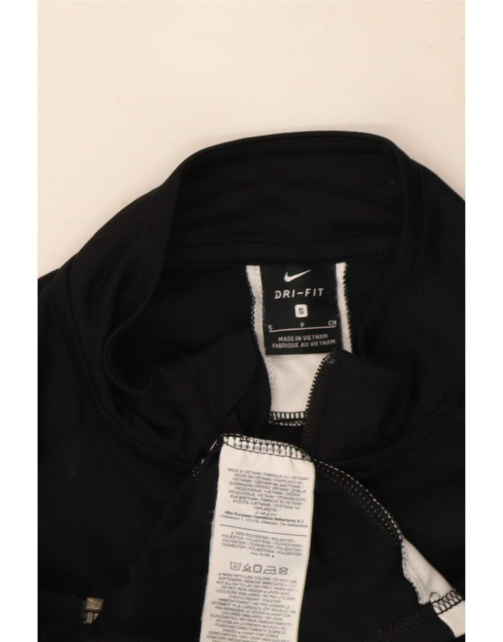 Giacca da tuta Nike Dri Fit da uomo, piccola, in poliestere color block nero