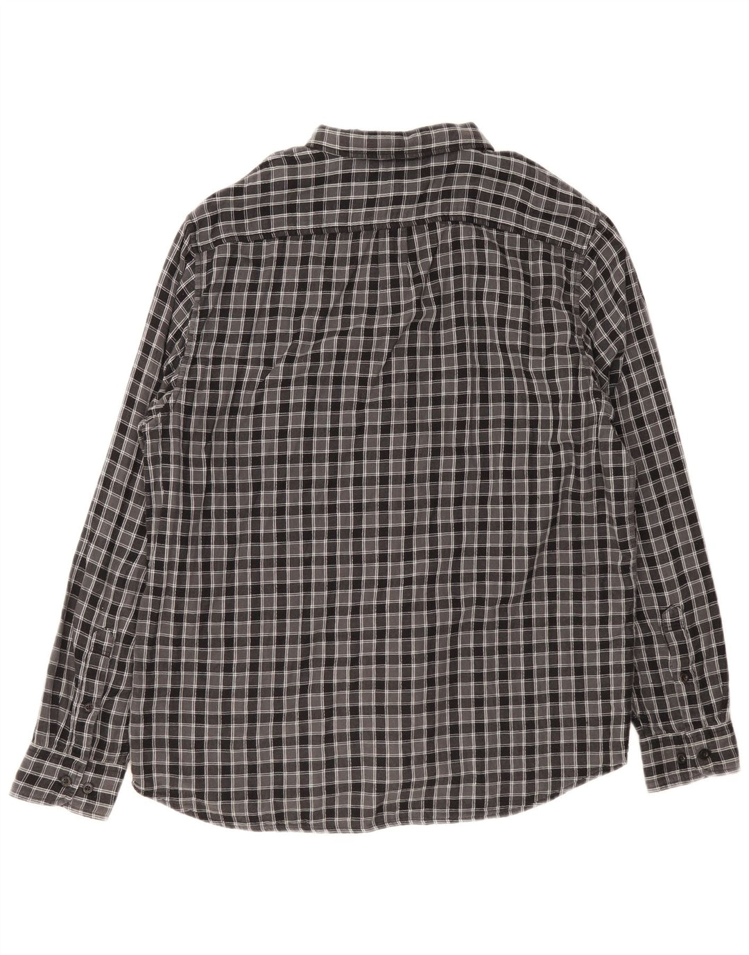 Camicia da uomo in flanella vestibilità regolare da boscaiolo Lee 2XL cotone a quadri grigio